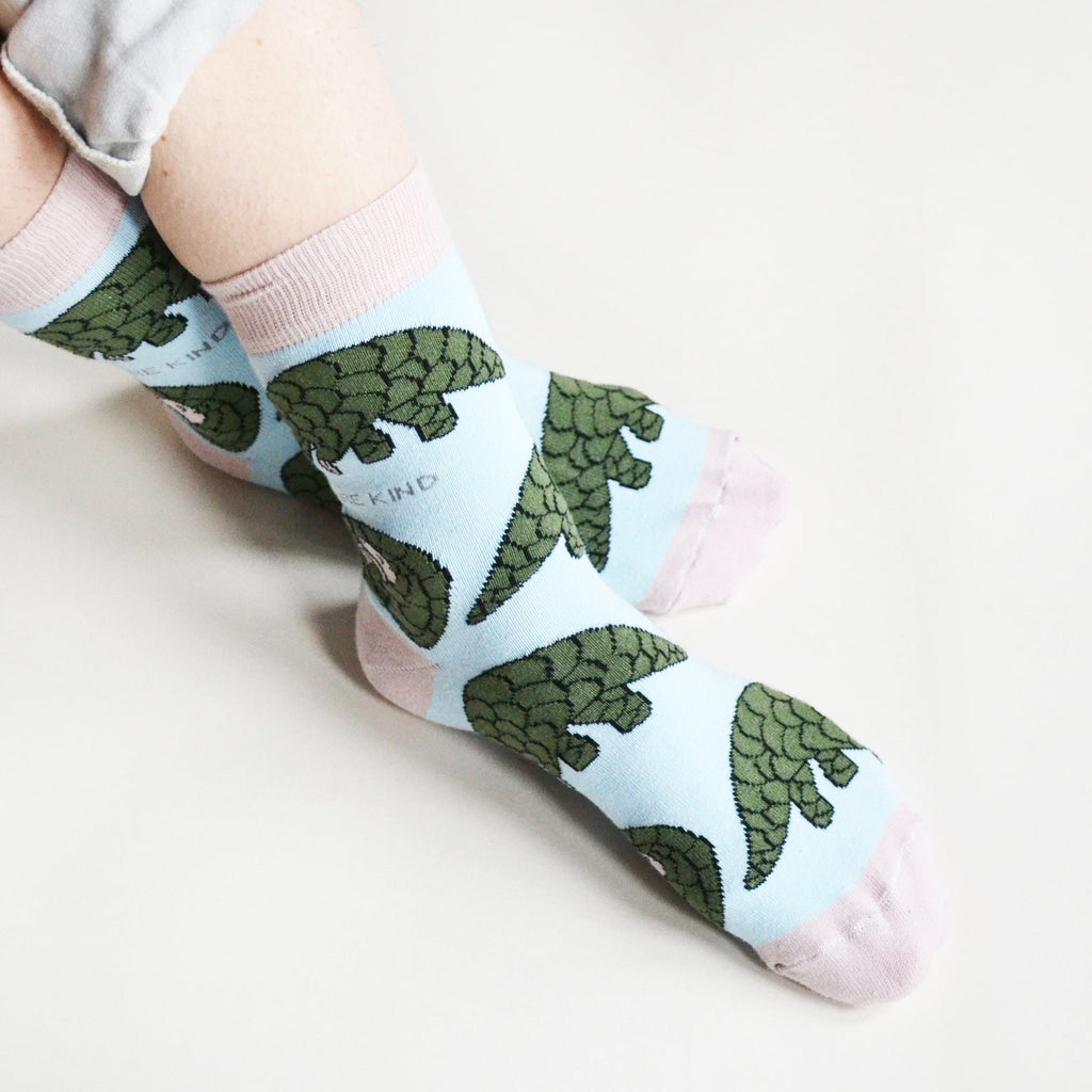 Bare Kind Save the Pangolins Bamboo Socks