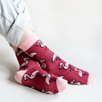 Bare Kind Save the Flamingos Bamboo Socks