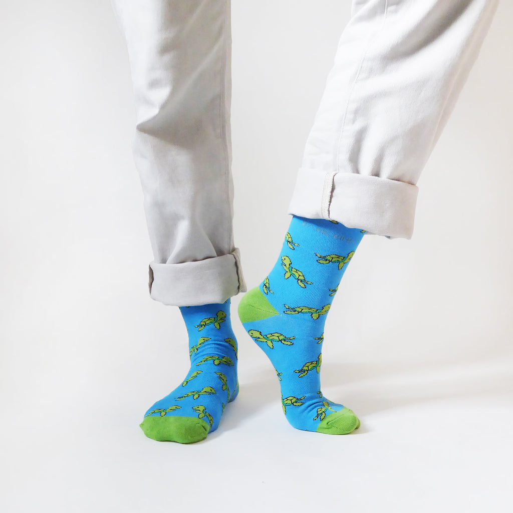 Bare Kind Save the Turtles Bamboo Socks
