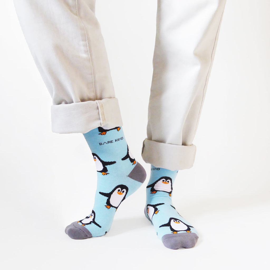 Bare Kind Save the Penguins Bamboo Socks