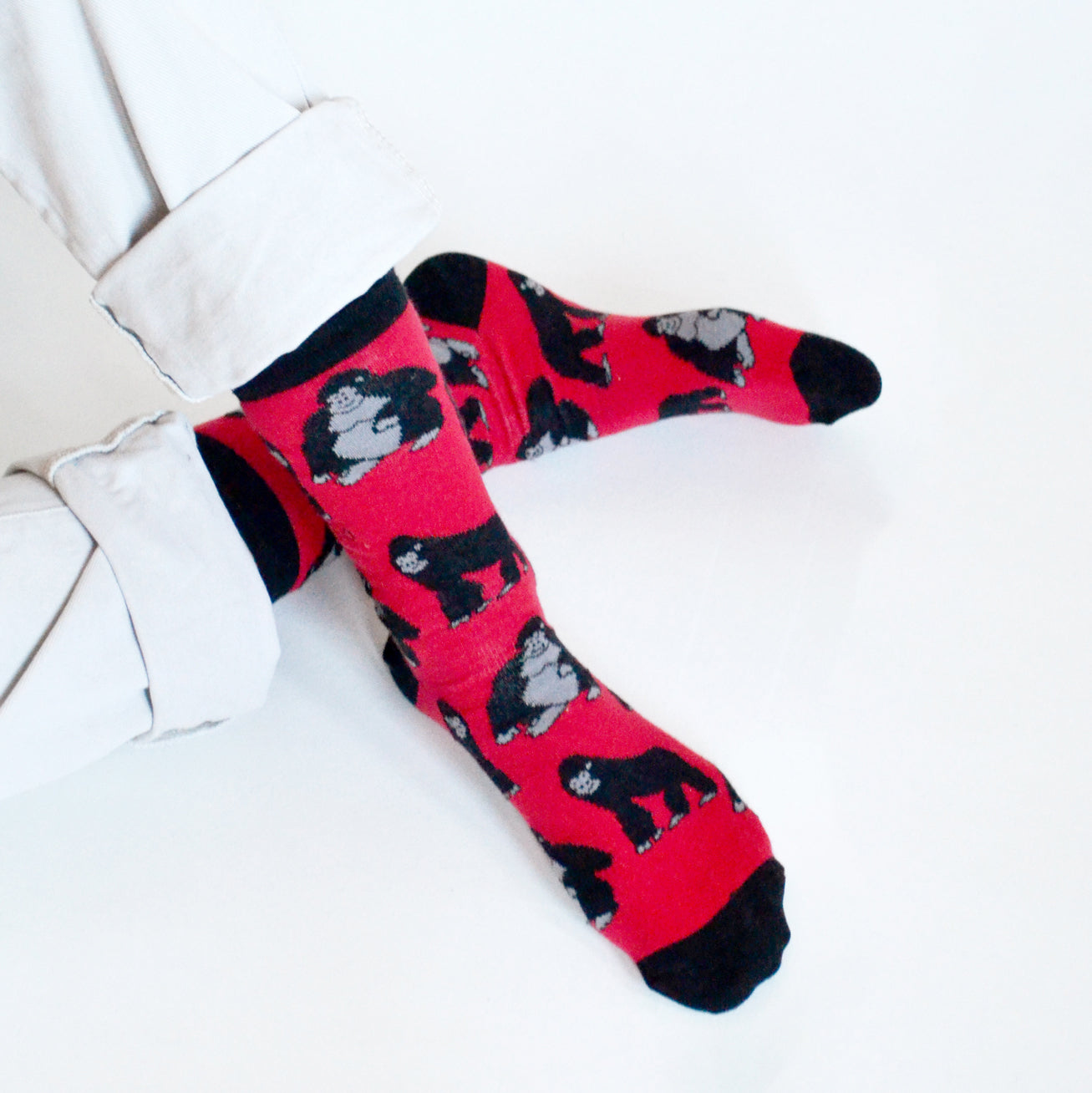 Bare Kind Save the Gorillas Bamboo Socks