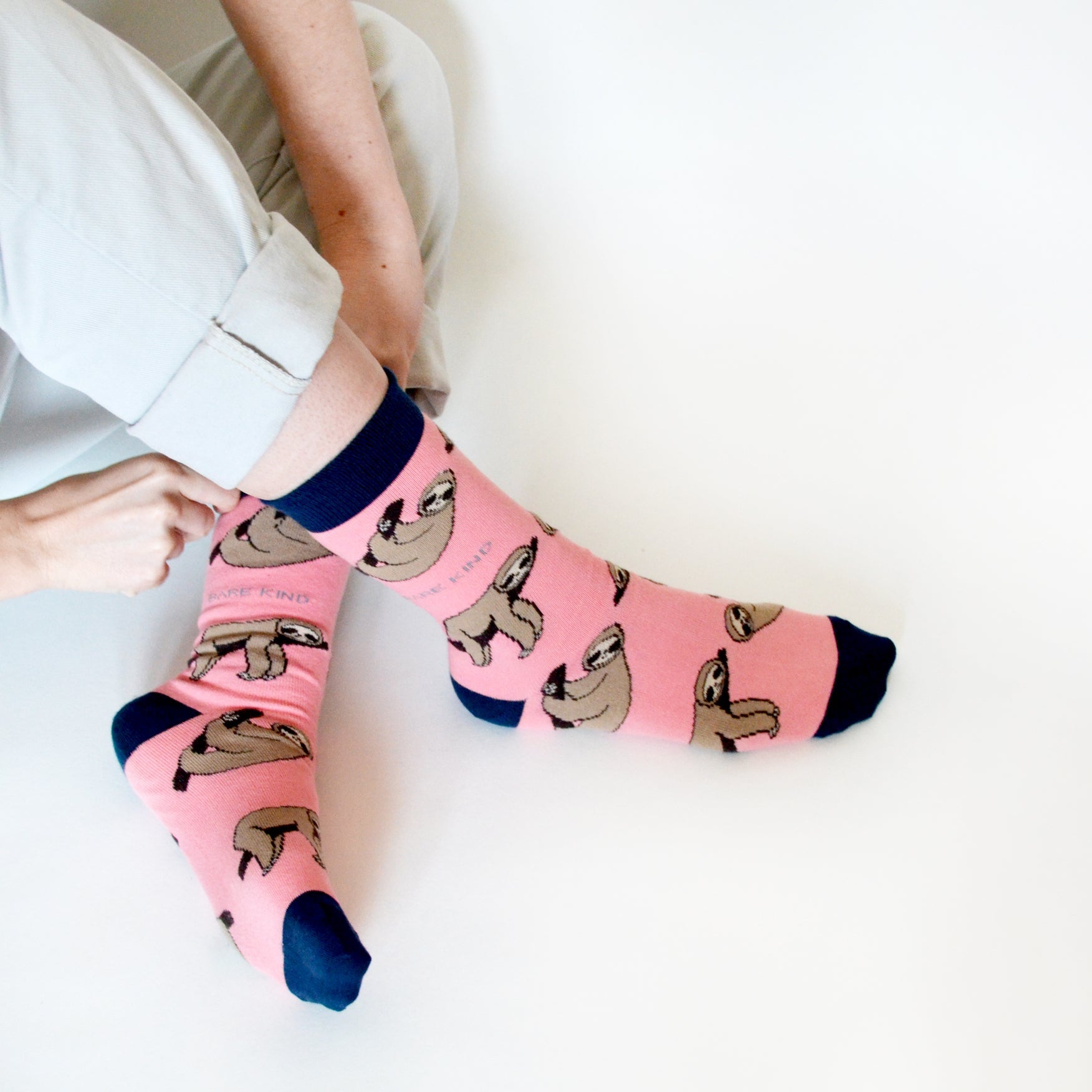 Bare Kind Save the Sloths Bamboo Socks