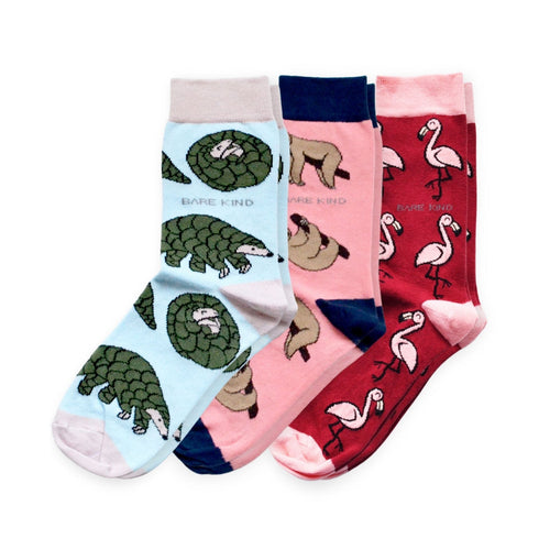 Bare Kind Pink Lover 3 Bamboo Sock Set