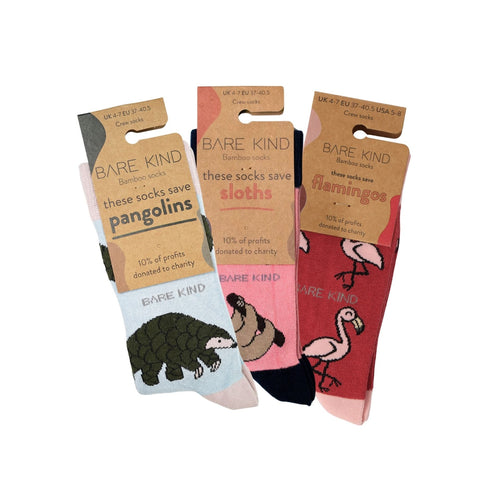 Bare Kind Pink Lover 3 Bamboo Sock Set