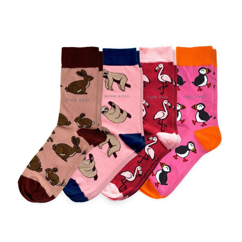 Bare Kind Pink Lover 4 Bamboo Sock Set
