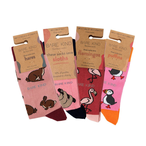 Bare Kind Pink Lover 4 Bamboo Sock Set
