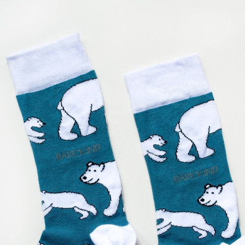 Bare Kind Save the Polar Bears Bamboo Socks