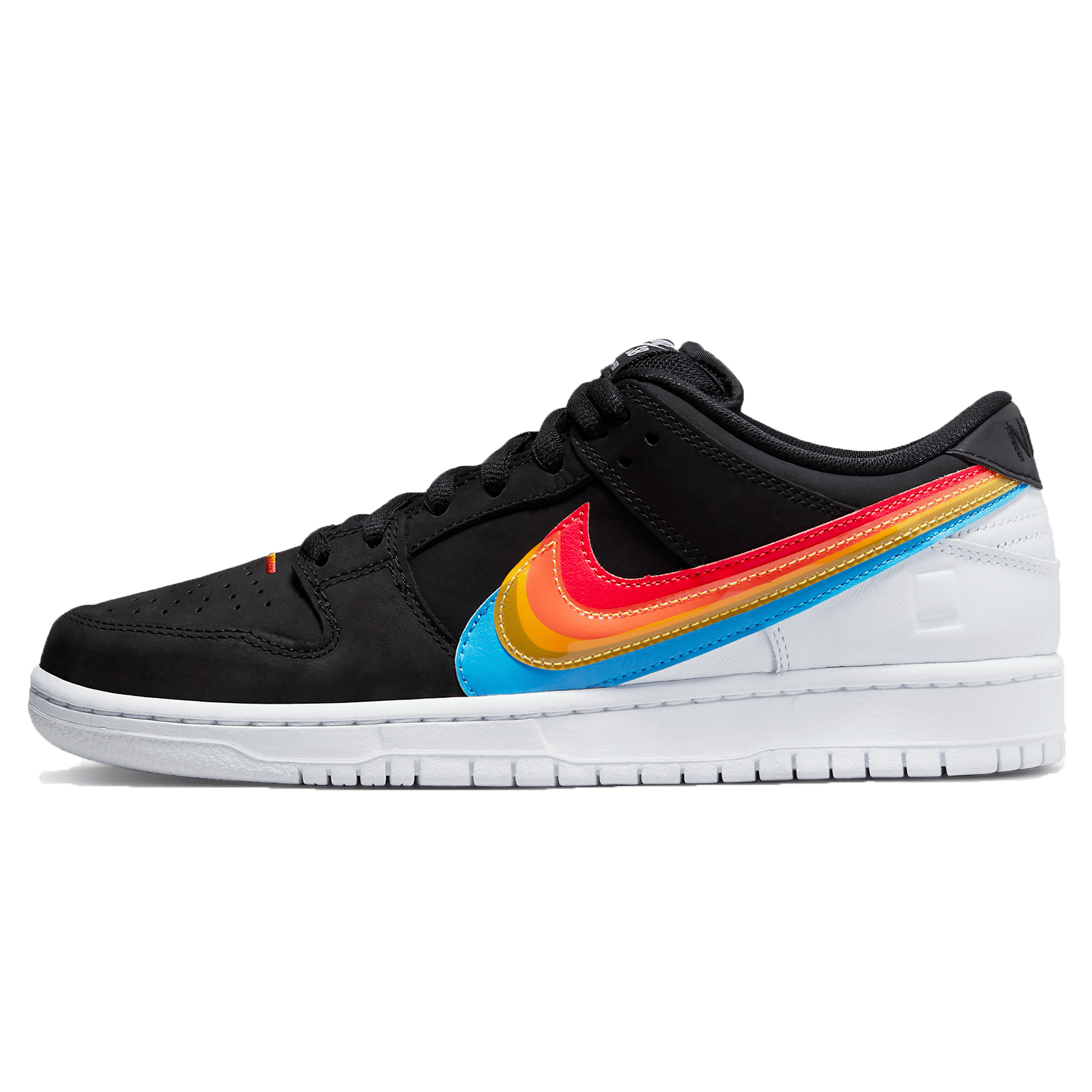Polaroid x Nike SB Dunk Low trainers main side profile