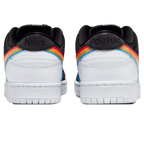 Polaroid x Nike SB Dunk Low trainers top view showing laces