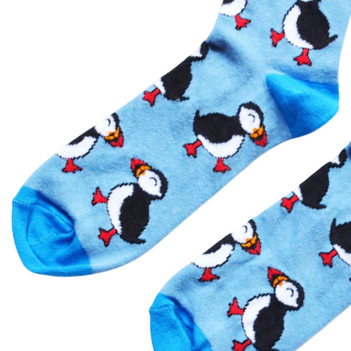 Bare Kind Save the Puffins Bamboo Socks