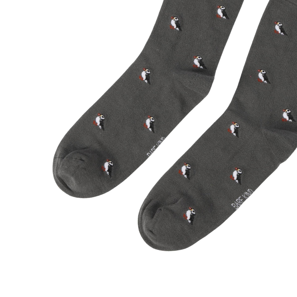 Bare Kind Save the Puffin Small Motif Bamboo Socks