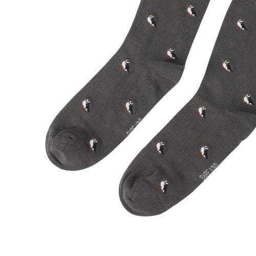 Bare Kind Save the Puffin Small Motif Bamboo Socks