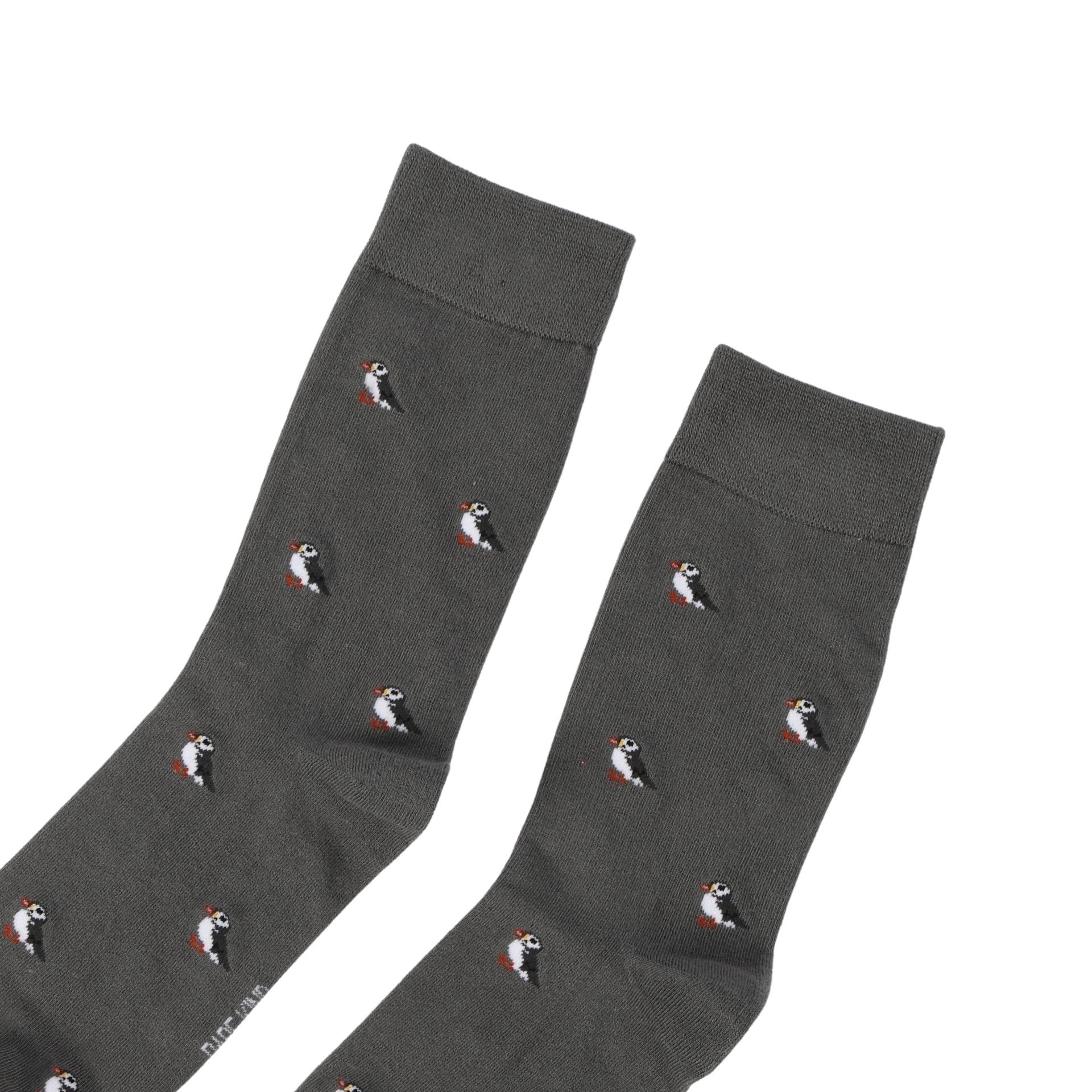 Bare Kind Save the Puffin Small Motif Bamboo Socks