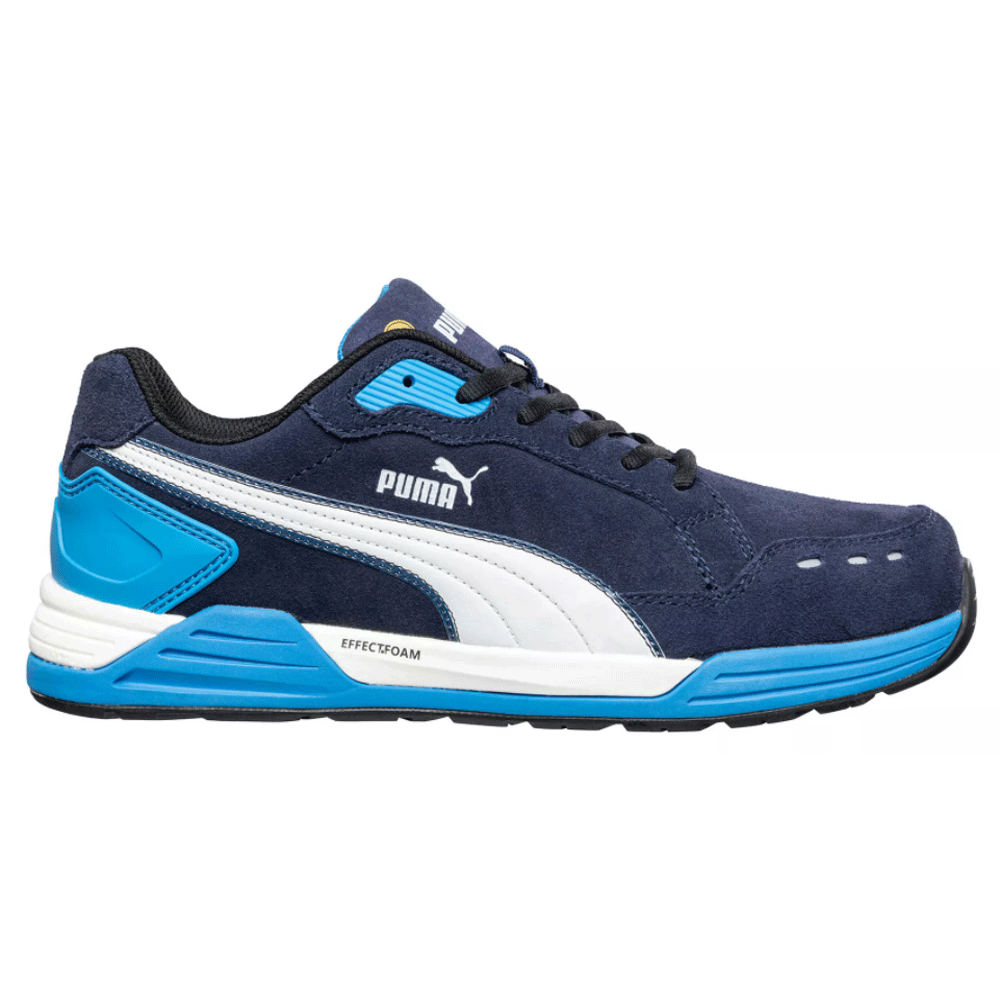 Puma Airtwist Low S3 ESD HRO SRC Safety Work Safety Trainers Shoe Black / Blue