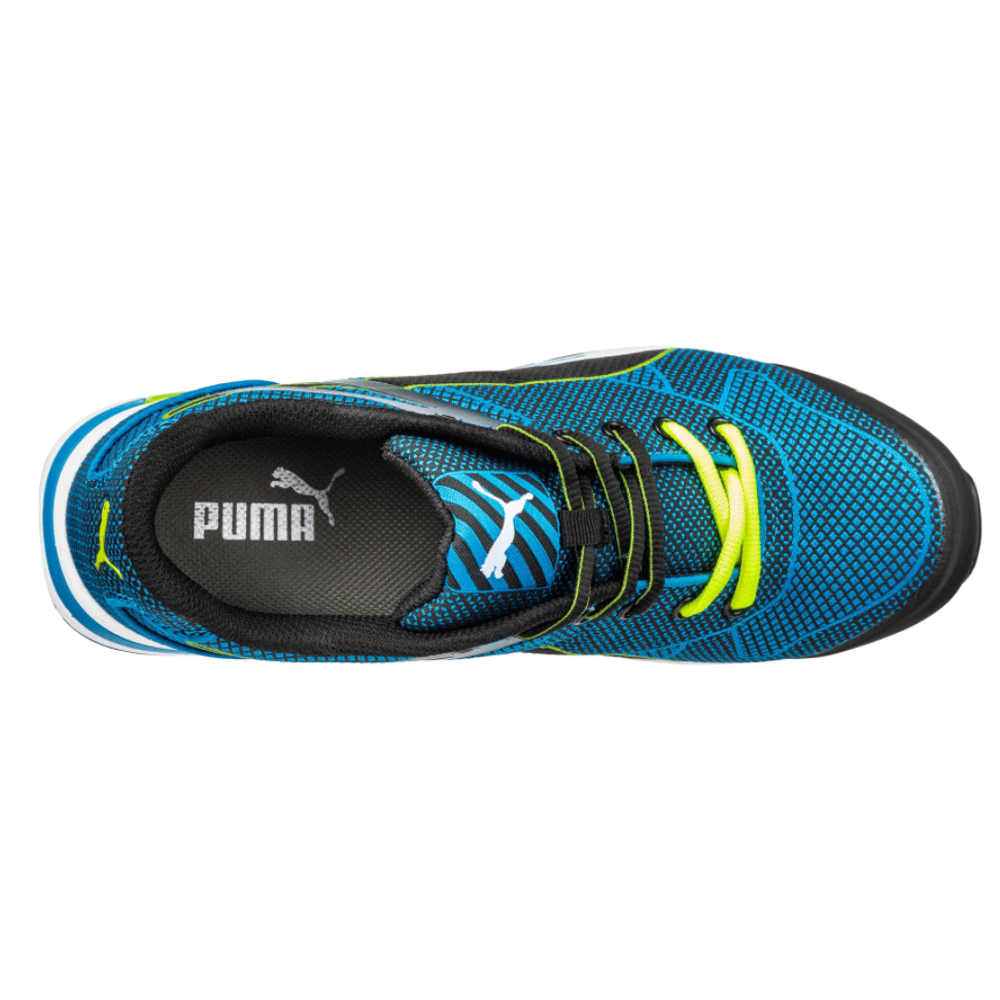 Puma Blaze Knit Low S1P HRO SRC Safety Work Safety Trainers Shoe Blue