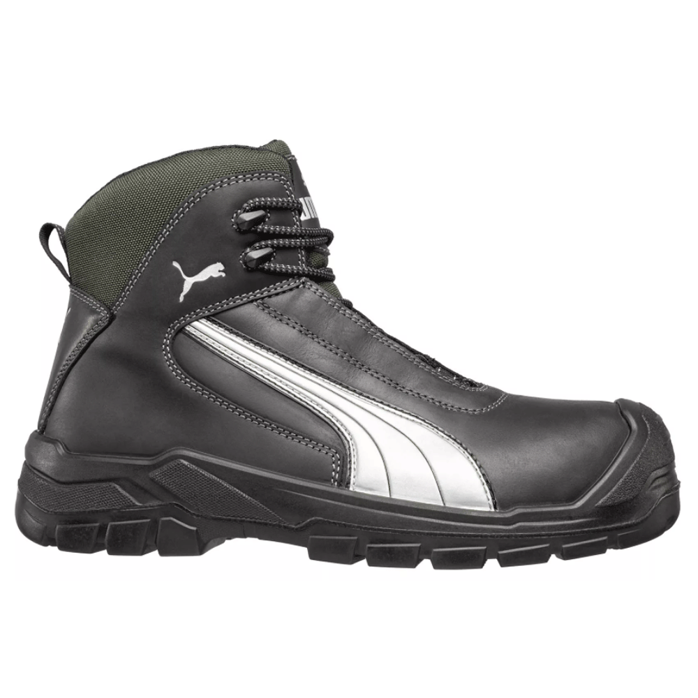 Puma Cascades Mid S3 HRO SRC Safety Toe Cap Work Safety Boots Black / Grey