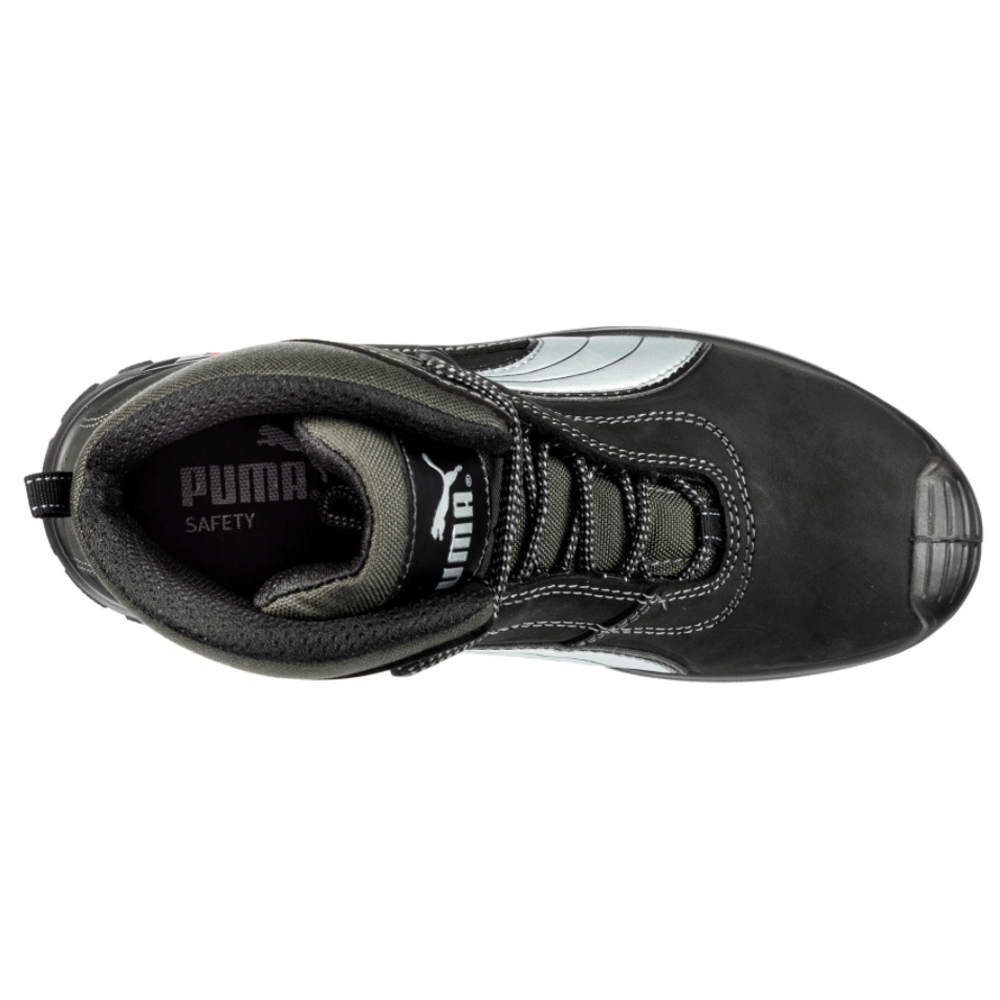 Puma Cascades Mid S3 HRO SRC Safety Toe Cap Work Safety Boots Black / Grey