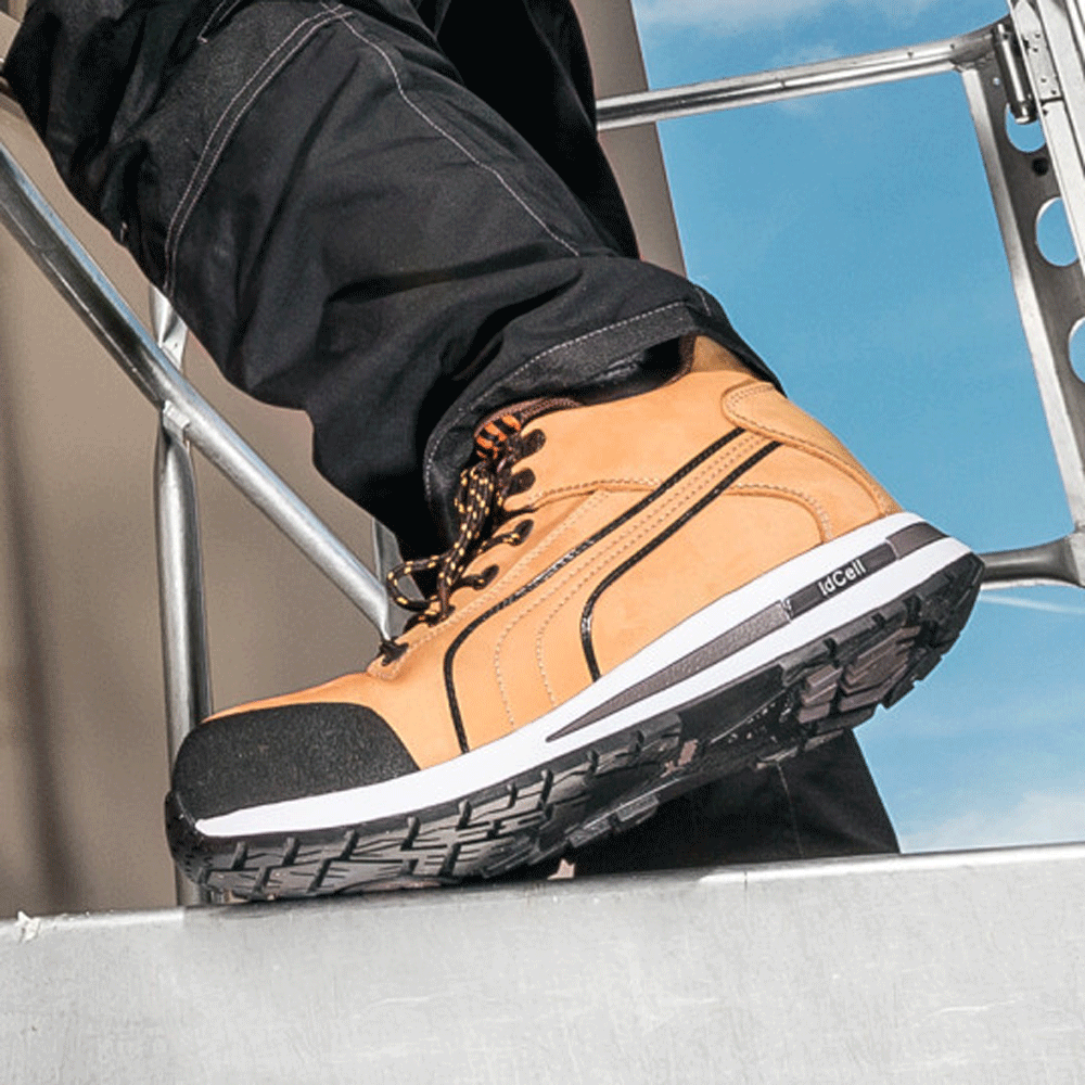 Puma Dash Mid S3 HRO SRC Safety Work Safety Boots Trainer Wheat