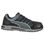 Puma Elevate Knit Low S1P ESD HRO SRC Safety Work Safety Trainers Shoe Black / Grey / Blue / Green