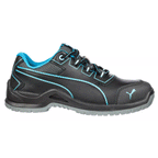 Puma Niobe Low Womens S3 ESD SRC Safety Work Safety Trainers Shoe Black / Blue