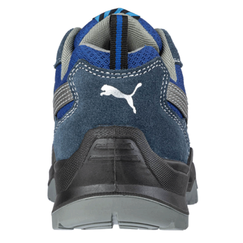 Puma Omni Low S1P SRC Safety Work Safety Trainers Shoe Blue / Silver