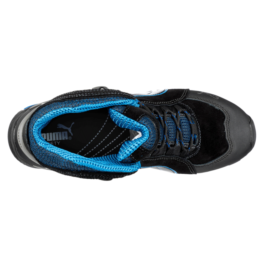 Puma Rio Mid S3 SRC Safety Toe Cap Work Safety Boots Black / Blue