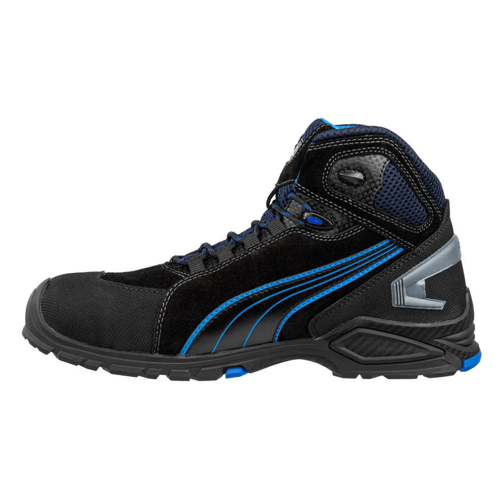 Puma Rio Mid S3 SRC Safety Toe Cap Work Safety Boots Black / Blue