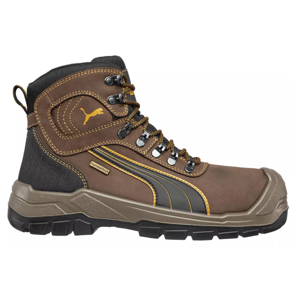 Puma Sierra Nevada Mid S3 WR HRO SRC Safety Work Safety Boots Brown / Grey