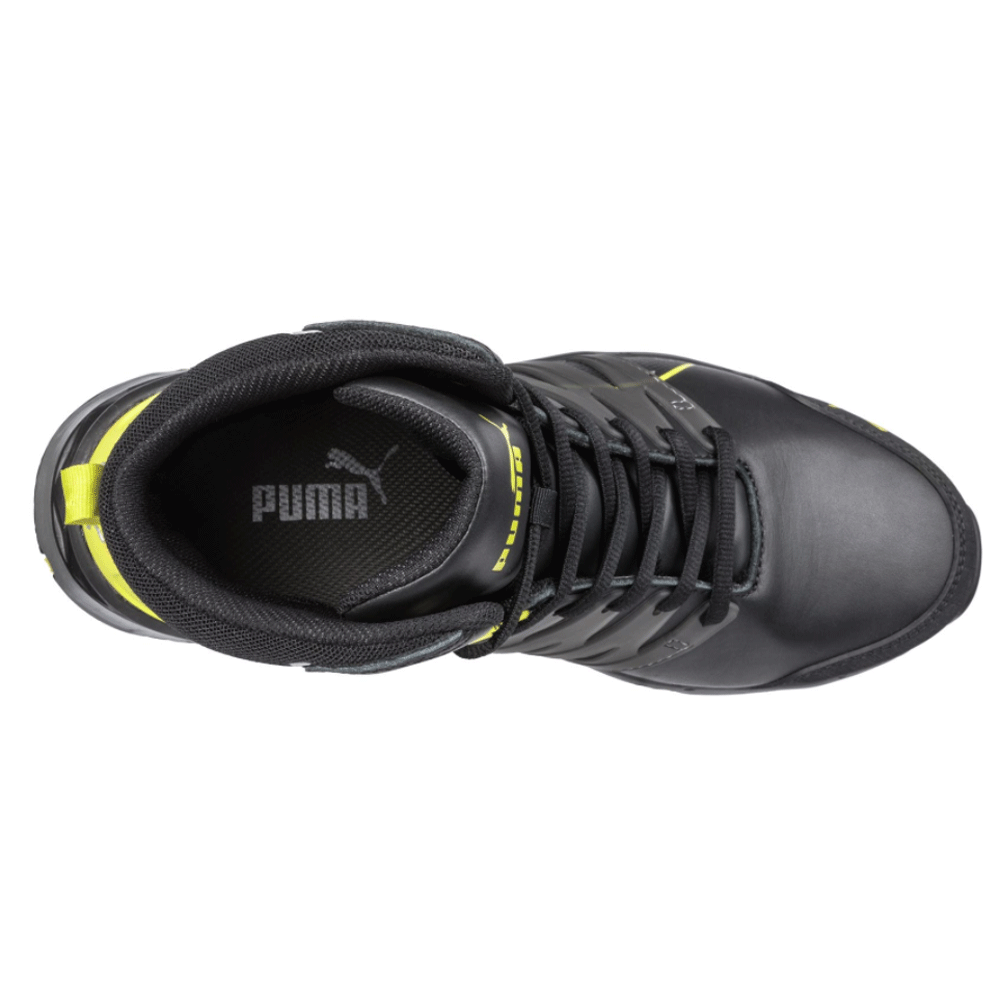 Puma Velocity 2.0 Mid S3 ESD HRO SRC Safety Work Safety Boots Black / Yellow