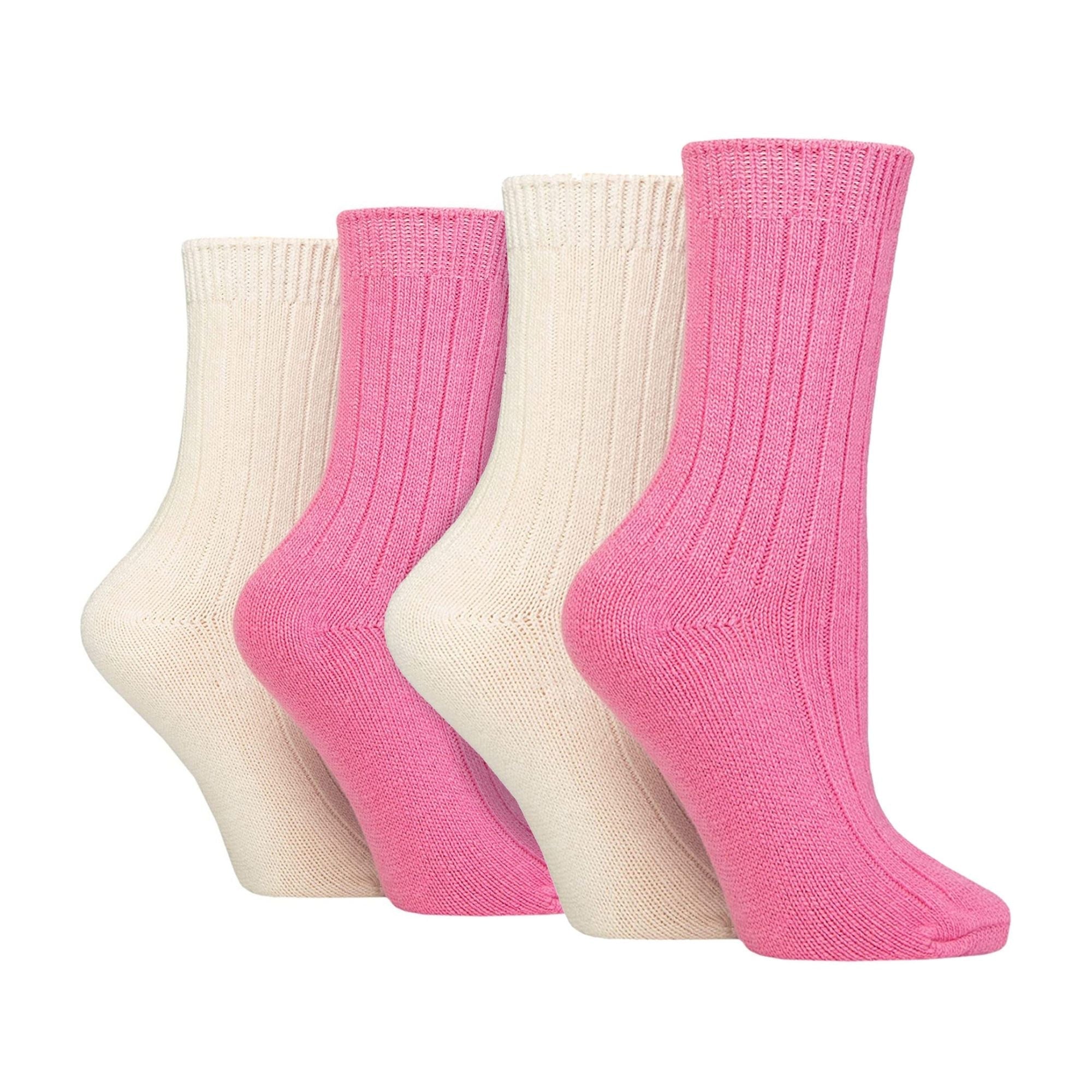 Wildfeet 4 Pack Womens Cashmere Boot Socks