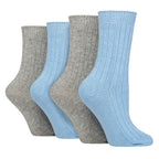 Wildfeet 4 Pack Womens Cashmere Boot Socks