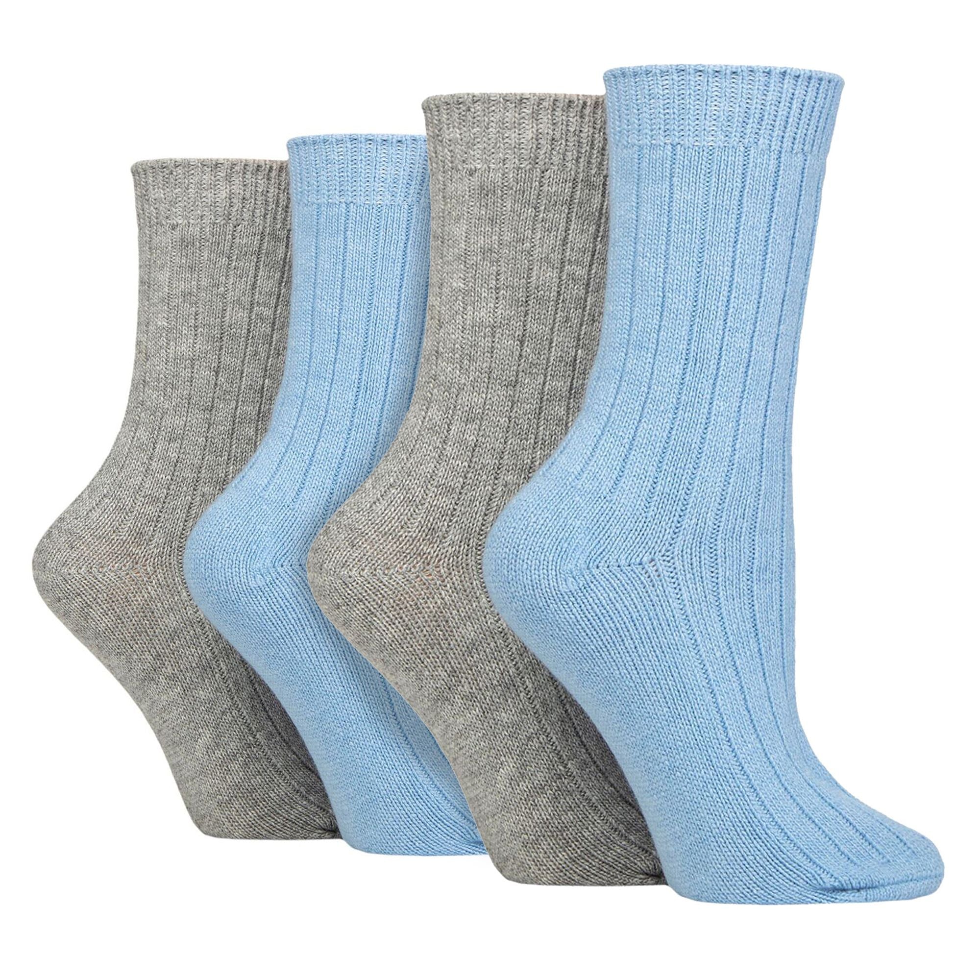 Wildfeet 4 Pack Womens Cashmere Boot Socks