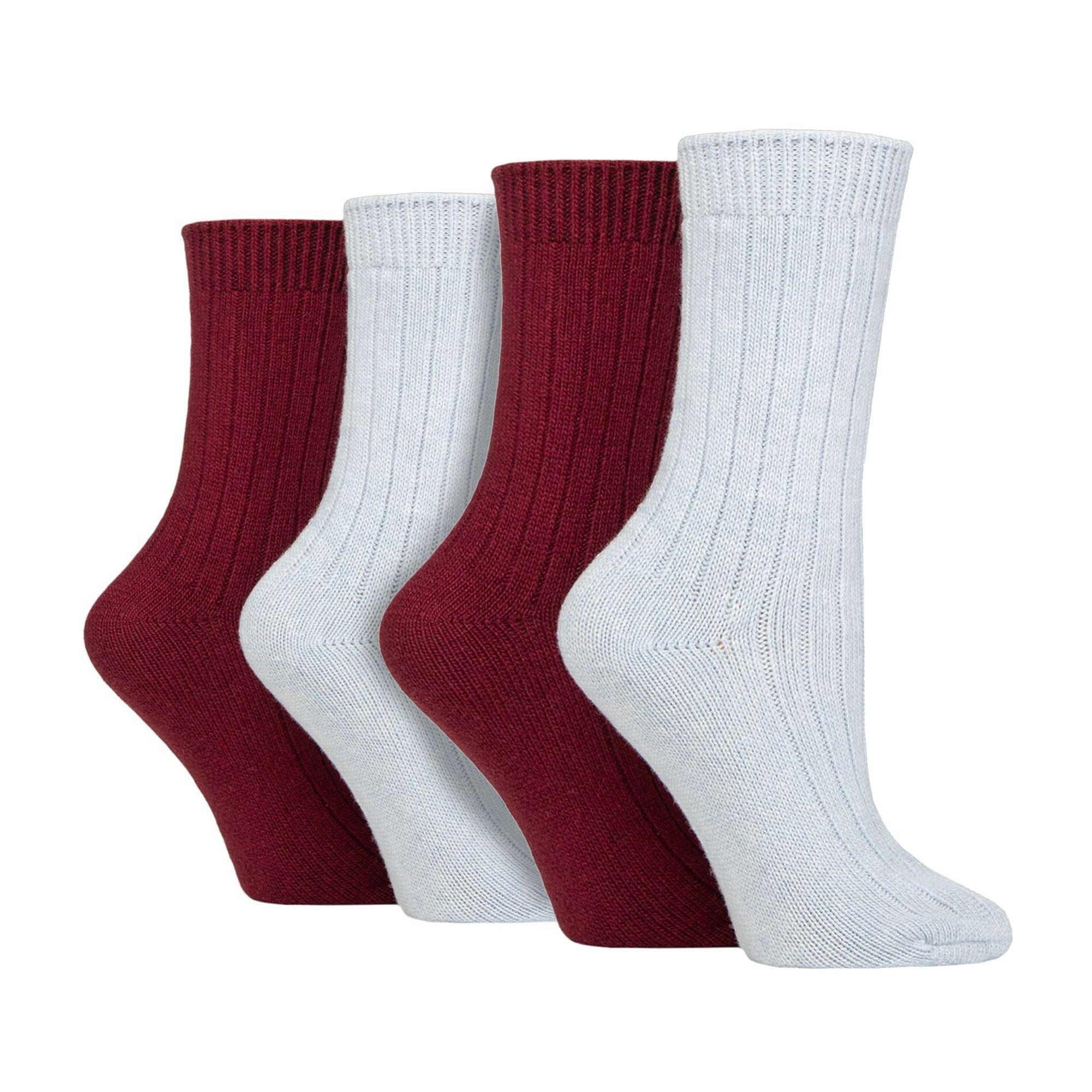 Wildfeet 4 Pack Womens Cashmere Boot Socks