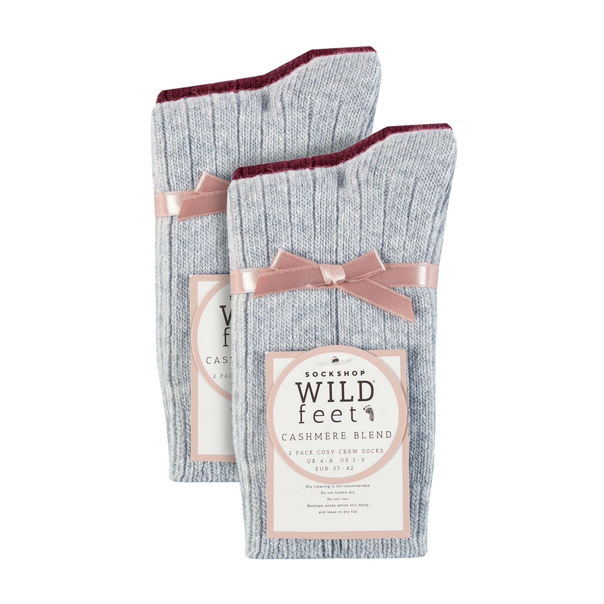 Wildfeet 4 Pack Womens Cashmere Boot Socks