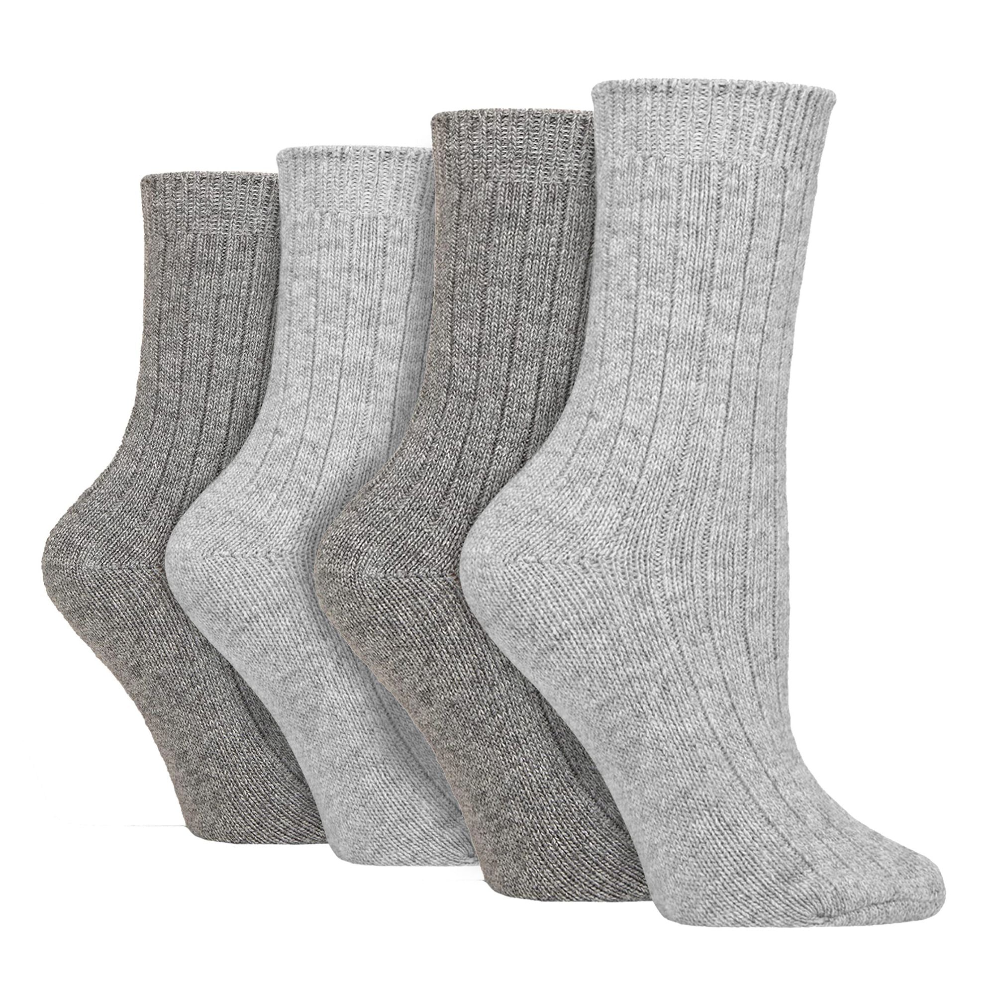 Wildfeet 4 Pack Womens Cashmere Boot Socks