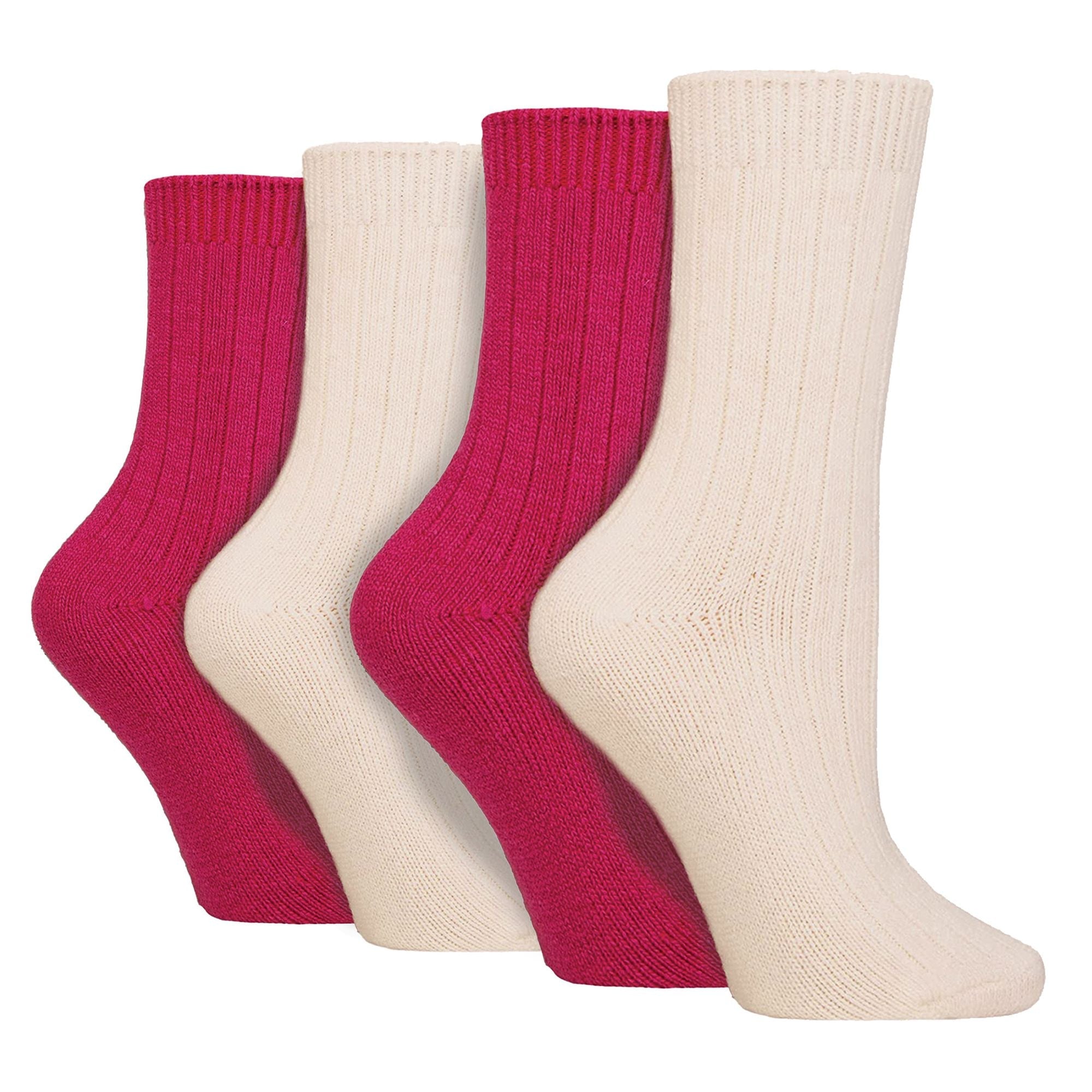 Wildfeet 4 Pack Womens Cashmere Boot Socks