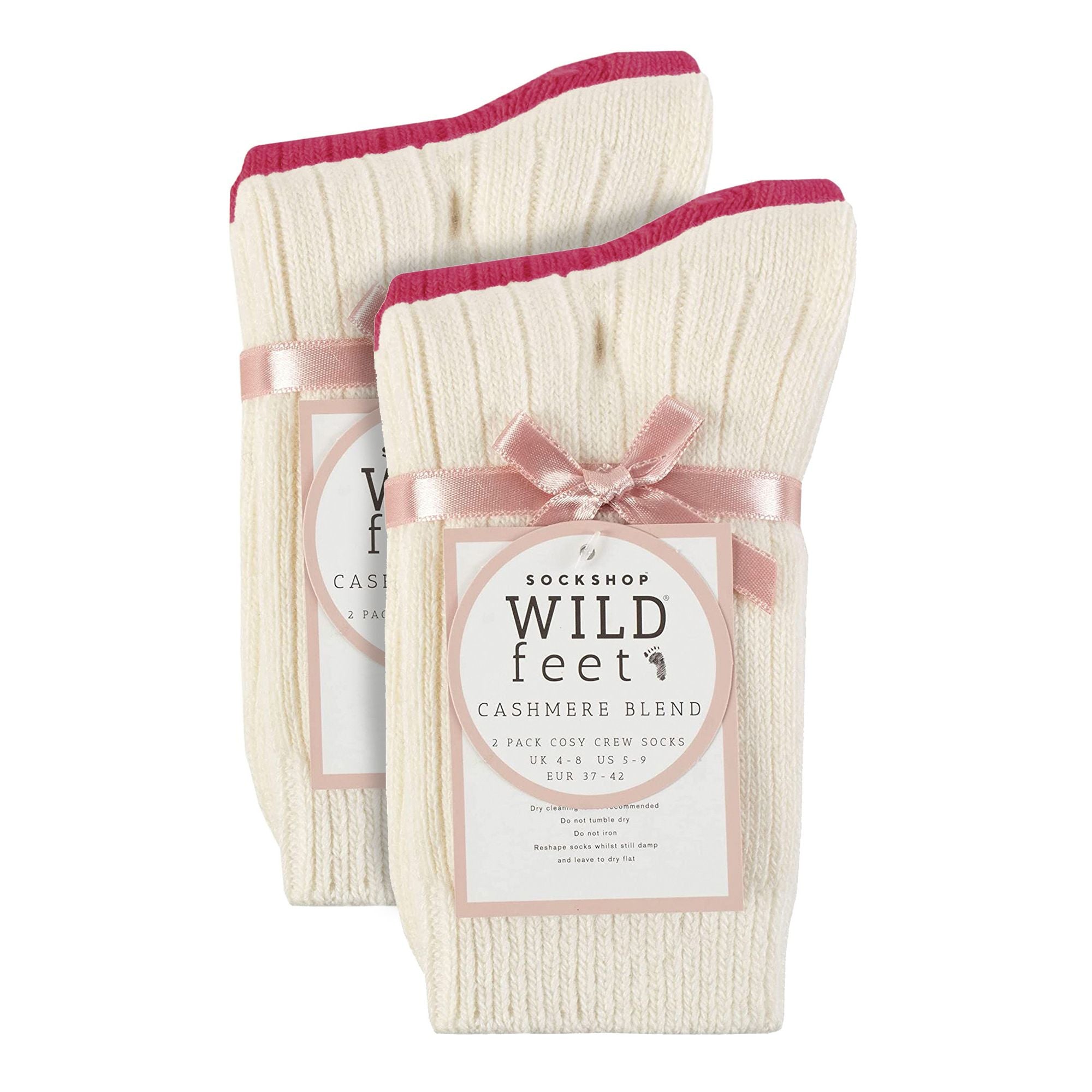 Wildfeet 4 Pack Womens Cashmere Boot Socks