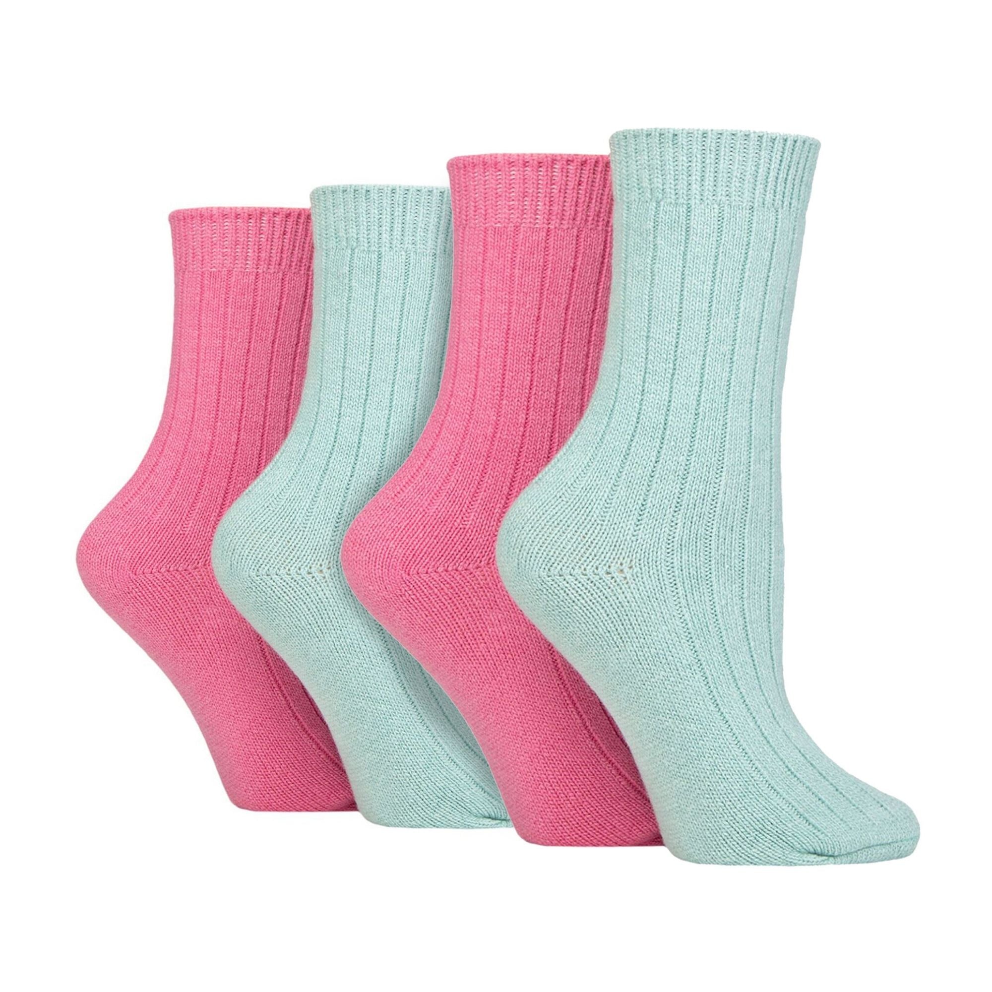 Wildfeet 4 Pack Womens Cashmere Boot Socks