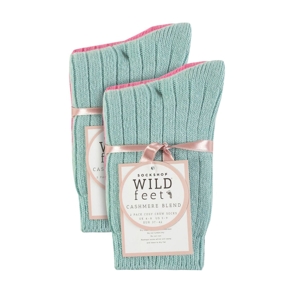 Wildfeet 4 Pack Womens Cashmere Boot Socks