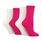 Wildfeet 4 Pack Womens Cashmere Boot Socks