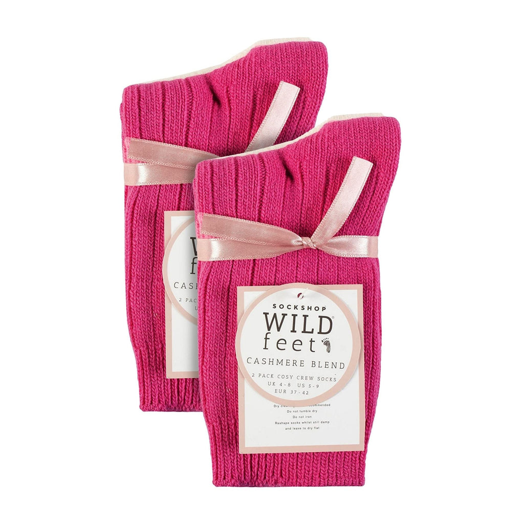 Wildfeet 4 Pack Womens Cashmere Boot Socks
