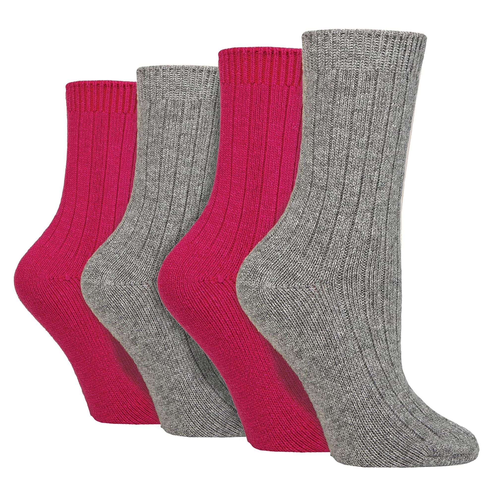 Wildfeet 4 Pack Womens Cashmere Boot Socks