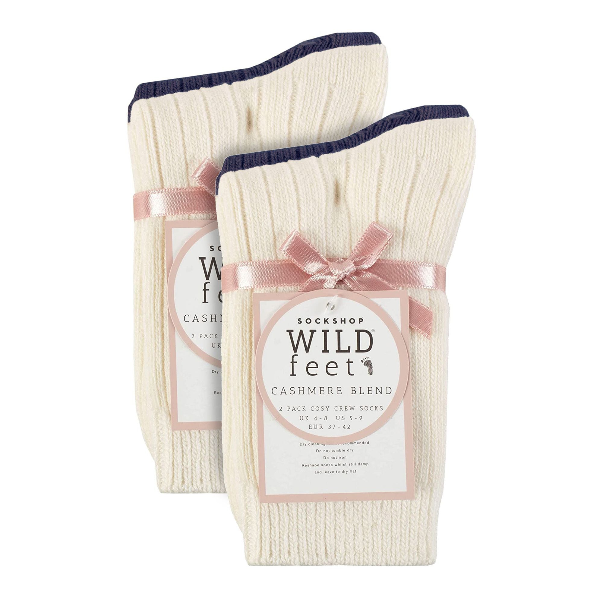 Wildfeet 4 Pack Womens Cashmere Boot Socks