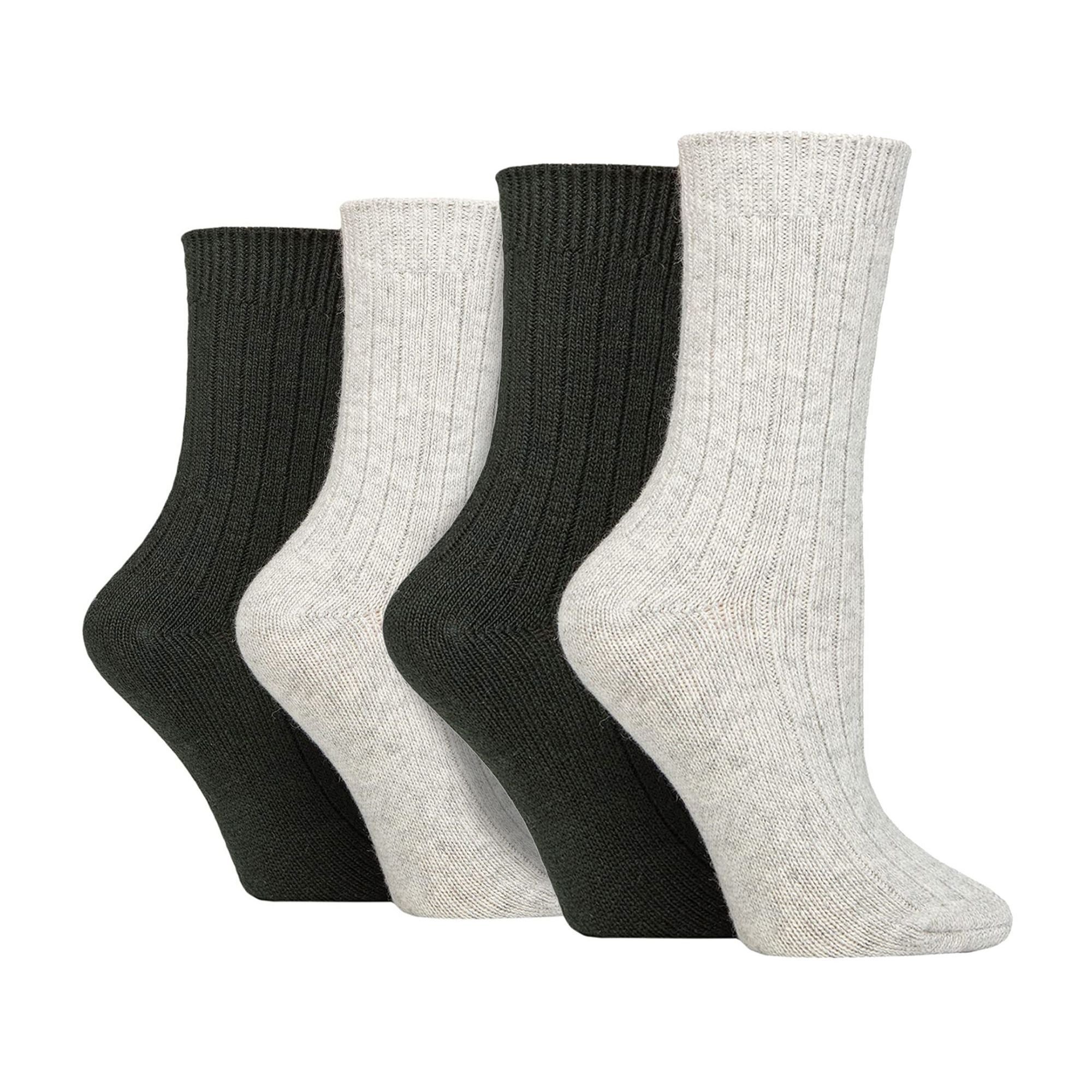 Wildfeet 4 Pack Womens Cashmere Boot Socks