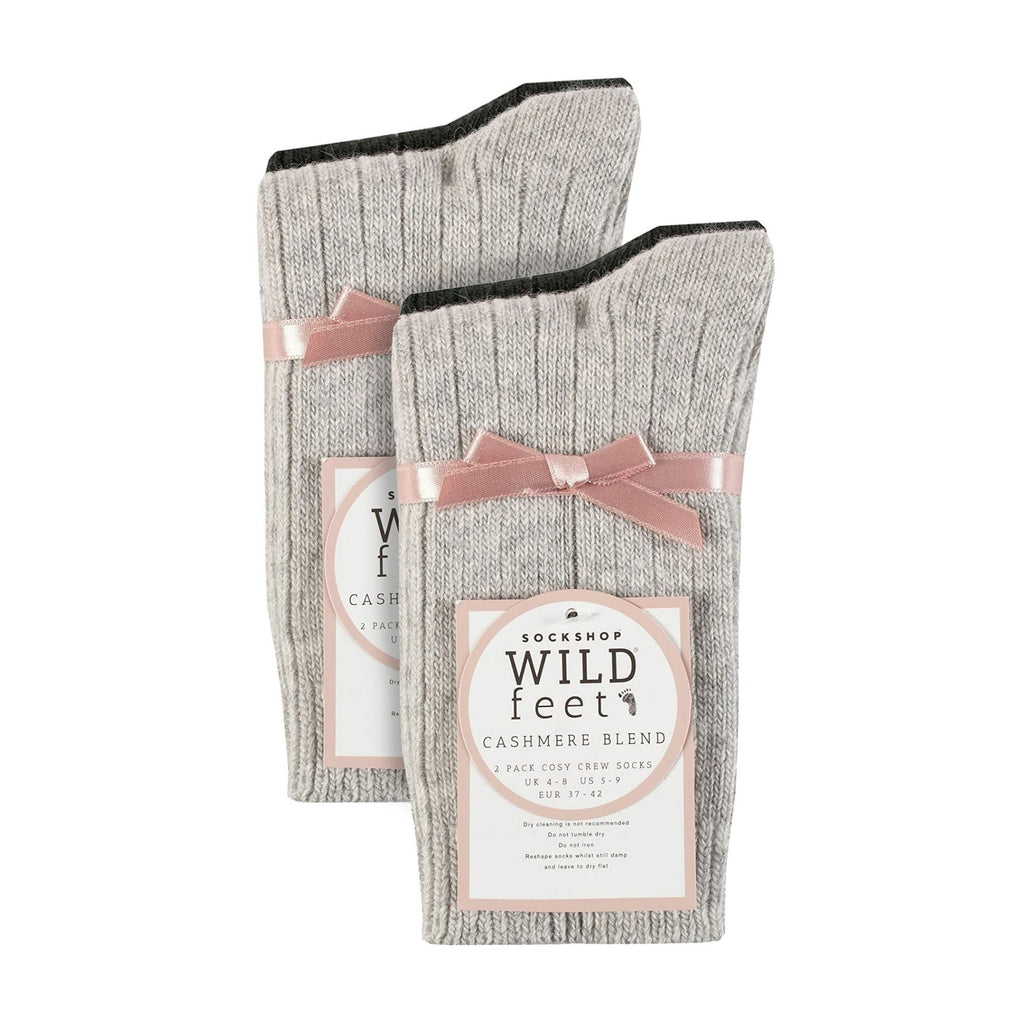 Wildfeet 4 Pack Womens Cashmere Boot Socks
