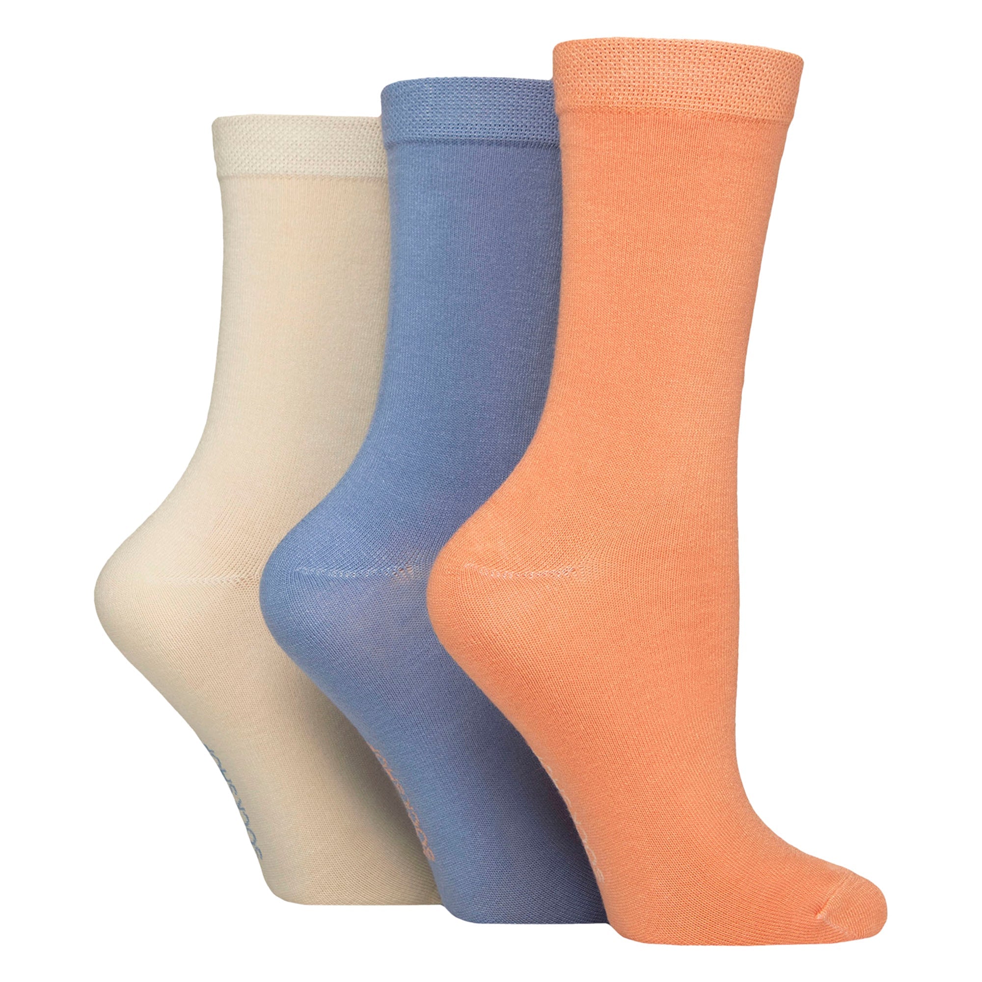 SOCKSHOP 3 Pack Womens Plain Bamboo Socks Socks