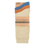 SOCKSHOP 3 Pack Womens Plain Bamboo Socks Socks