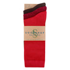 SOCKSHOP 3 Pack Womens Plain Bamboo Socks Socks