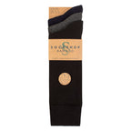 SOCKSHOP 3 Pack Mens Plain and Patterned Bamboo Socks