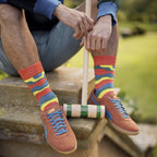 SOCKSHOP 3 Pack Mens Plain and Patterned Bamboo Socks